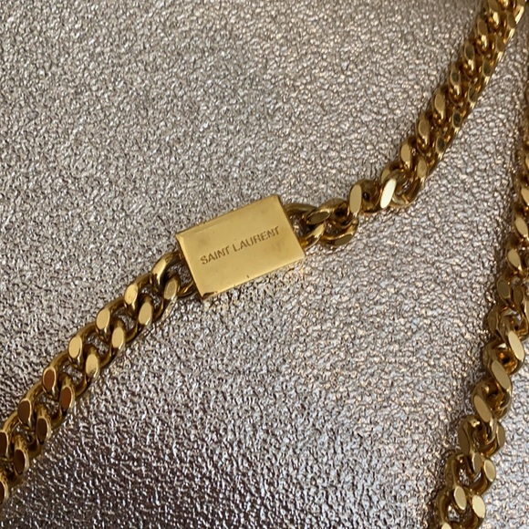 Priced to sell! Saint Laurent Monogram YSL Medium Grain de Poudre Chain Bag. - Picture 4 of 9